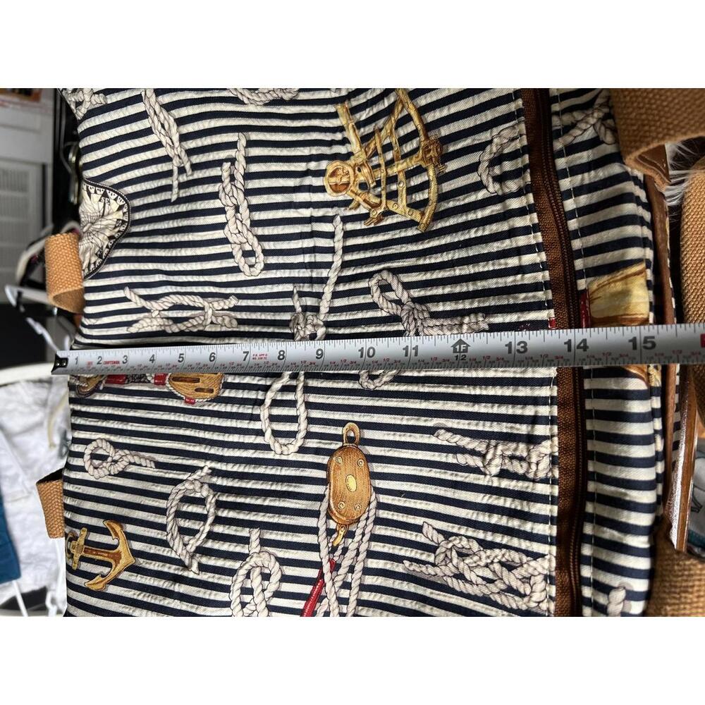 Nautical Patterned Canvas Weekender /Duffle Bag W… - image 7